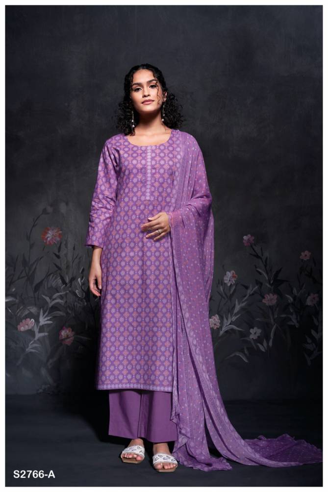 Neha 2766 By Ganga Digital Printed Premium Cotton Dress Material Wholesale Price In Surat